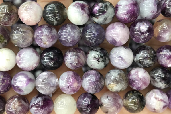 KUNZ27 15 inches 10mm round kunzite gemstone beads