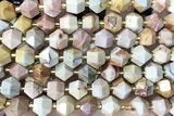 MIXE107 15 inches 10mm faceted jasper gemstone beads