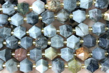 MIXE113 15 inches 10mm faceted eagle eye jasper gemstone beads