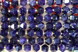 MIXE128 15 inches 10mm faceted amethyst gemstone beads