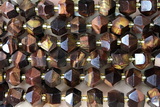 MIXE130 15 inches 10mm faceted tiger eye gemstone beads