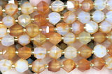 MIXE94 15 inches 10mm faceted agate gemstone beads