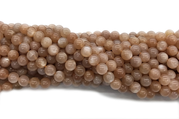 MOON02 15 inches 8mm round moonstone gemstone beads