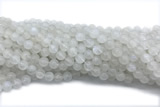 MOON07 15 inches 8mm round white moonstone gemstone beads