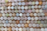 MORG05 15 inches 6mm round morganite gemstone beads