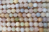 MORG06 15 inches 8mm round morganite gemstone beads