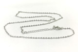 NECK01 53-56cm copper necklace chain silver plated