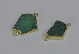 NGC1362 12*16mm - 18*25mm freeform druzy agate connectors