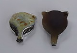 NGC1441 40*55mm - 45*60mm Fox-head agate gemstone connectors