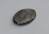 NGC1887 30*40mm - 30*45mm oval agate gemstone connectors