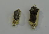 NGC5032 10*30mm - 10*35mm rectangle druzy quartz connectors