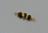 NGC5059 10*25mm - 10*35mm freeform citrine gemstone connectors