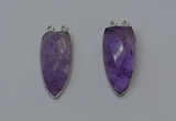 NGC5141 16*35mm - 18*40mm arrowhead amethyst connectors