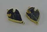 NGC5388 20*35mm - 25*40mm arrowhead labradorite connectors