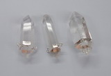 NGC540 10*35mm - 12*45mm faceted nuggets white crystal connectors