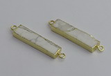 NGC5680 10*40mm rectangle white howlite connectors wholesale