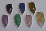 NGC5735 15*35mm - 16*45mm arrowhead mixed gemstone connectors