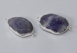 NGC576 18*25mm - 22*30mm freeform agate gemstone connectors