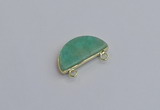 NGC5908 13*26mm moon amazonite gemstone connectors wholesale