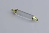 NGC5941 8*40mm tube white crystal connectors wholesale