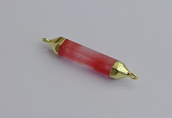 NGC5946 8*40mm tube cherry quartz connectors wholesale