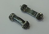 NGC6516 13*40mm hematite connectors wholesale