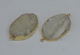 NGC8000 30*40mm - 35*45mm freeform druzy agate connectors