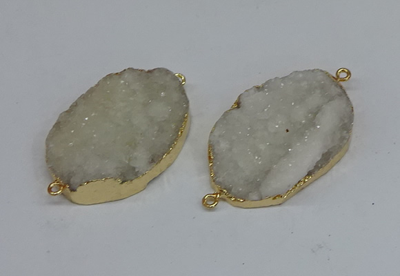 NGC8000 30*40mm - 35*45mm freeform druzy agate connectors