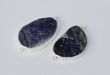 NGC996 20*30mm – 30*40mm freeform sodalite gemstone connectors