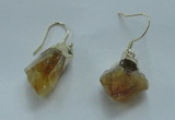 NGE08 13*18mm - 15*20mm nuggets citrine gemstone earrings wholesale