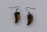 NGE153 11*20mm – 11*22mm oxhorn tiger eye gemstone earrings