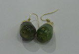 NGE238 15*20mm teardrop agate gemstone earrings wholesale