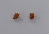 NGE253 8*12mm - 10*14mm nuggets druzy agate gemstone earrings