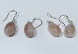 NGE413 10*14mm teardrop moonstone earrings wholesale