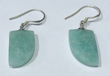 NGE424 10*15mm horn-shaped amazonite earrings wholesale