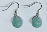 NGE427 10*10mm teardrop amazonite earrings wholesale