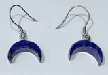 NGE434 10*14mm moon-shaped lapis lazuli earrings wholesale