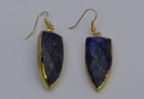 NGE5073 12*35mm - 15*40mm arrowhead lapis lazuli pendants