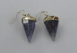 NGE63 14*20mm - 15*22mm cone agate gemstone earrings wholesale