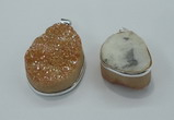 NGP1001 25*35mm - 35*45mm freeform druzy agate beads pendant