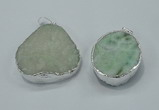 NGP1006 25*35mm - 35*45mm freeform druzy agate beads pendant