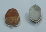 NGP1040 20*30mm - 25*35mm freeform druzy agate beads pendant