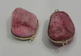 NGP1053 20*30mm - 25*35mm freeform druzy agate beads pendant