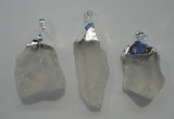 NGP1085 20*30mm - 25*50mm nuggets white crystal pendants