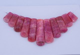 NGP115 Dyed rhodochrosite gemstone pendants set jewelry wholesale