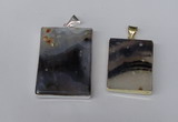 NGP1156 25*35mm - 40*50mm freeform montana agate pendants