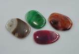 NGP1170 35*50mm - 45*70mm freeform agate gemstone pendants wholesale