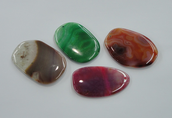 NGP1170 35*50mm - 45*70mm freeform agate gemstone pendants wholesale