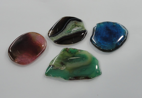 NGP1181 40*50mm - 50*70mm freeform agate gemstone pendants wholesale