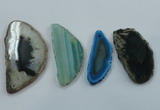 NGP1198 30*50mm - 40*70mm freeform agate gemstone pendants wholesale